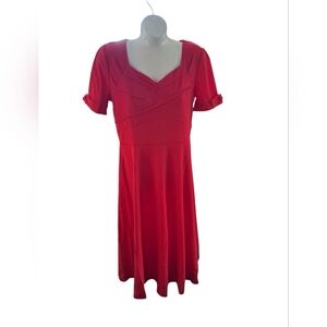 Leadingstar Waist Fitting Swing Dress Size L
